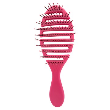 抗靜電毛躁柔順摩法橢圓梳- 桃紅色  1個