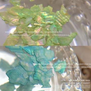 ✨台灣出貨✨日式網紅美甲幻彩亮澤鮑魚貝殼片超薄不規則貝殼碎片指甲DIY裝飾