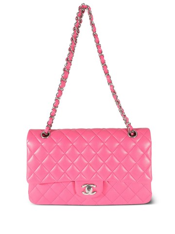 CHANEL Pre-Owned - medium Double Flap shoulder bag - women - Lambskin - One Size - Pink