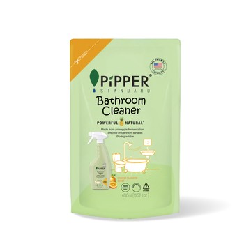 PiPPER STANDARD 鳳梨酵素浴廁清潔劑補充包(橙花) 400ml (噴霧範圍廣/浴室清潔劑/廁所清潔劑/馬桶清潔劑)