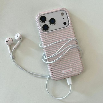 小衆ins簡約條紋線條蘋果適用iPhone17ProMax少女蘋果16/15手機殼