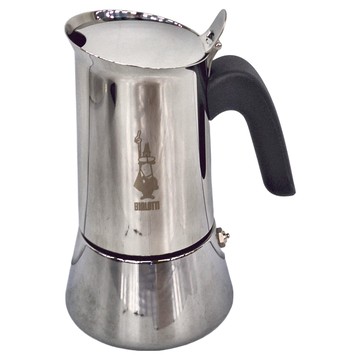 BIALeTTI 拜雷提 維納斯美學不銹鋼摩卡壺 六人份 電磁爐可用 EAD11 直徑13 x 22cm  銀色  1個
