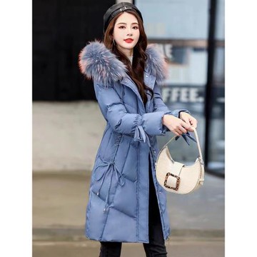 加厚羽絨棉服女中長款2025冬季新款收腰顯瘦洋氣連帽保暖棉衣外套