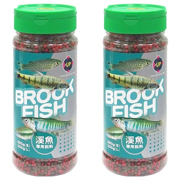 UP AQUA 雅柏 溪魚專用飼料 E-647-L  250g  2罐