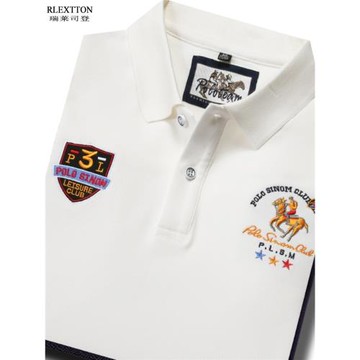 清倉特價秋季長袖男T恤 翻領高檔刺繡Polo衫品牌男裝有領體恤上衣