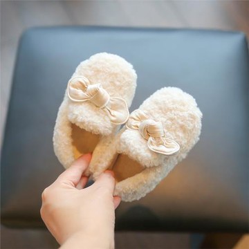 女寶寶棉鞋冬季女童毛毛鞋加絨鞋羊毛羔學步鞋軟底嬰兒鞋子公主鞋
