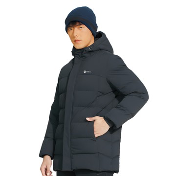 TECTOP探拓戶外【1236551】男款長版加厚羽絨服【經典黑】