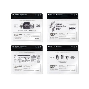 【全館滿額折】 FILTER017® Culture Supply™ 東京三明治俱樂部 B.D.O. 密封夾鏈袋(4入) H8751【新竹皇家】