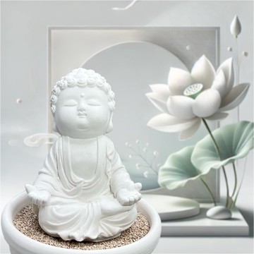 淨念吉祥小佛之衲靜小盤套組 結合完美禪意 打造充滿禪風生活空間