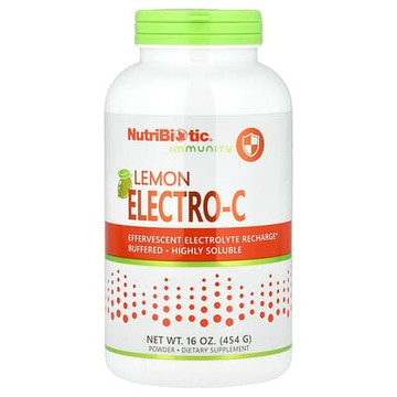 NutriBiotic, 機體機體防禦力，Lemon Electro-C 粉，16 盎司（454 克）