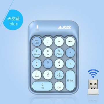 數字鍵盤 密碼鍵盤 機械手感無線數字小鍵盤usb接口女生可愛外置蘋果筆記本台式電腦mac財務辦公專用會計馬卡龍口紅圓鍵【DD50995】