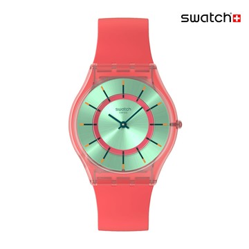Swatch MINTY MANGO DREAM 超薄手錶/瑞士製造 SS08P111 (34mm)【官方旗艦店】