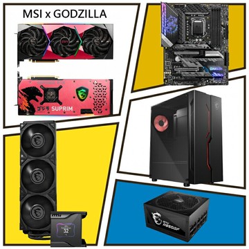 【享最高折300】限量現貨 微星X哥吉拉聯名 RTX3070 SUPRIM X 8G LHR顯示卡 主機板 水冷 機殼 電源 電競組合包2