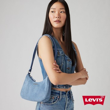 Levi s 經典丹寧牛仔側背月亮包