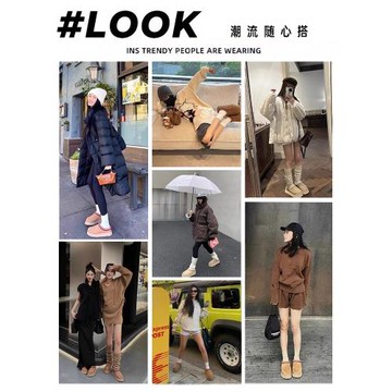 厚底包頭拖雪地靴女2025冬季新款懶人一腳蹬拖鞋皮毛一體加絨棉鞋