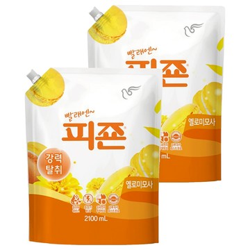 碧珍 衣物柔軟精補充包 Yellow Mimosa 2.1L  2包