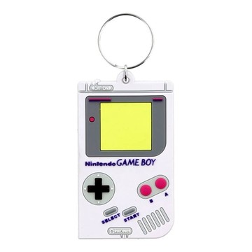 Nintendo 任天堂 Gameboy 英國進口鑰匙圈 尺寸6 x 4.5 x 0.2 cm  任天堂掌機造型 白色  1個