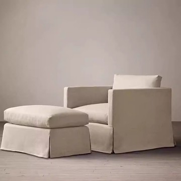 公司貨 超低價 侘寂風日式布藝沙發民宿酒店客廳接待直排沙發棉麻可拆洗簡約沙發 快速發貨