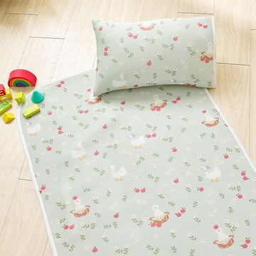 午睡墊 / Cool-Fi 透氣涼感6D / 兒童70x120cm / 綠茵小鴨