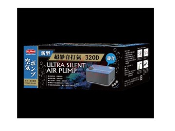 {台中水族} MR.AQUA 新型超靜音打氣-320D(雙孔微調) 特價