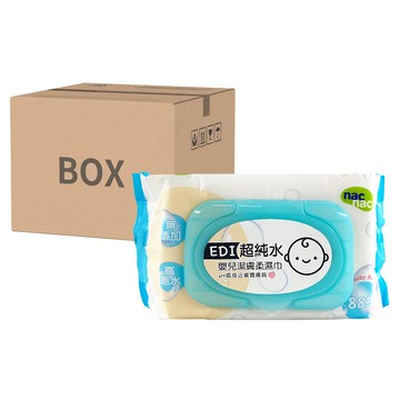 nac nac 超純水柔濕巾單包蓋  88抽  24包