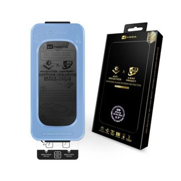 【hoda】 AR抗反射 + 360°防窺玻璃保護貼 iPhone 18 Pro / 18 Pro Max 附貼膜神器