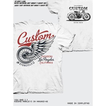 阿美咔嘰美式復古vintage型男硬漢摩托機車純棉重磅男女款情侶T恤