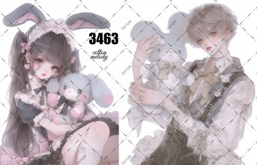 original sticker no.3463 人物貼紙 原創貼紙 原創人物貼紙 裝飾貼紙 cotton melody