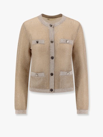 Kendra starlight titanium mesh cardigan - TORY BURCH - gender_Woman