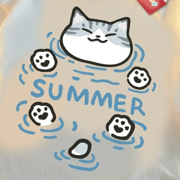 S~XL 萌寵  漂浮貓狗 暹羅 美短 純棉 短T 情侶T【Y1065】MIT 情侶裝 短袖T恤 台灣製 快速出貨 班服