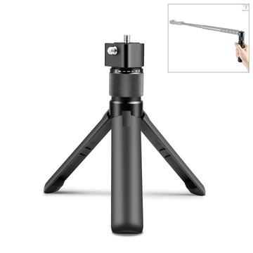 Toyutw)多功能可旋轉手柄桌面三腳架帶雙 1/4 英寸螺絲更換,適用於 Insta360 X4/ X3/ ONE X