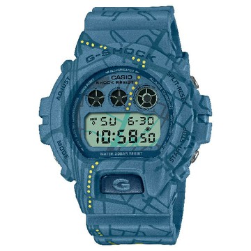 CASIO 卡西歐 G-SHOCK 東京澀谷地圖 電子腕錶x藍 47.1mm DW-6900SBY-2｜樂天全館特惠中★指定刷卡回饋10%