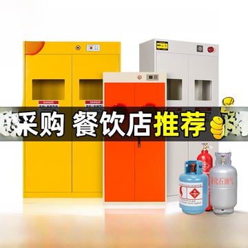 【全網低價 可打統編】氣瓶柜安全柜單、雙瓶智能報警實驗室乙炔氫氣罐全鋼防爆瓶柜