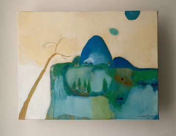 油畫作品--有時的風景