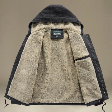 新款棉服男加絨加厚潮流韓版衣服男冬季棉衣連帽寬松大碼男裝外套