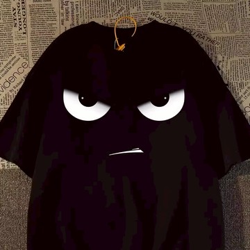 短袖-表情T-跩跩眼 純棉 短T 情侶T【Y1260】MIT 情侶裝 短袖T恤 班服 加大尺碼 男女可穿 快速出貨
