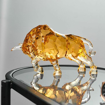 牛擺件招財牛氣沖天輕奢高檔辦公桌裝飾品家居飾品客廳電視櫃酒櫃