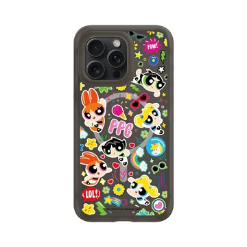 iPhone 15 Pro Max AirX 本質黑 - The Powerpuff Girls 飛天小女警 - 可愛小女警貼紙款