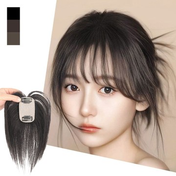真人假髮片 女生假髮 法式瀏海髮片 瀏海假髮 高顱頂髮片 假髮 增髮量假髮 髮飾 292