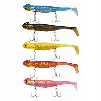 Wild Scene ジグヘッド ワーム 5個 セット ヒラメ ルアー フラットフィッシュ 専用設計 予備ワーム付 19g 9 0cm 通販 Lineポイント最大0 5 Get Lineショッピング