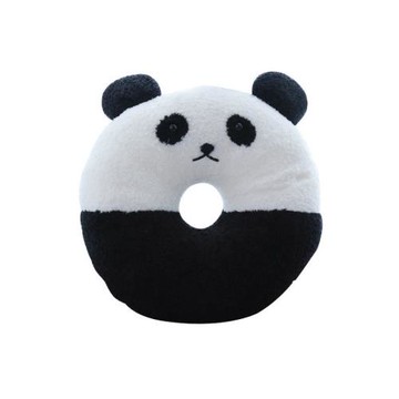 跨境企鵝舒適噴花絨卡通立體圓形動物系列坐墊萌寵辦公室坐墊