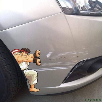 關注一下💎戲動漫貼紙搞笑 汽車創意個性車貼遮蓋劃痕 機車貼 車身貼 潮流貼紙