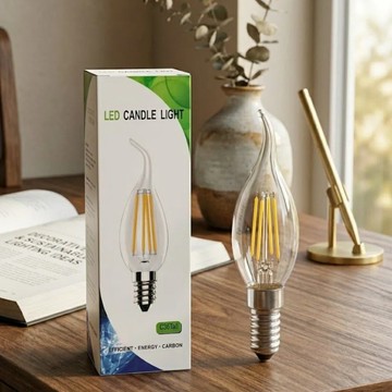 【雨果燈飾】【含稅附發票】現貨❗復古 LED E14 4W 暖光 工業風 復古燈泡 LED燈絲燈 仿鎢絲燈泡