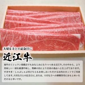 ふるさと納税 近江牛すきやき・しゃぶしゃぶ用 箱詰め 滋賀県守山市