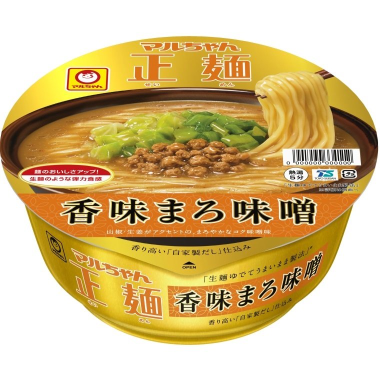 東洋水産 マルちゃん正麺 カップ 香味まろ味噌 129g