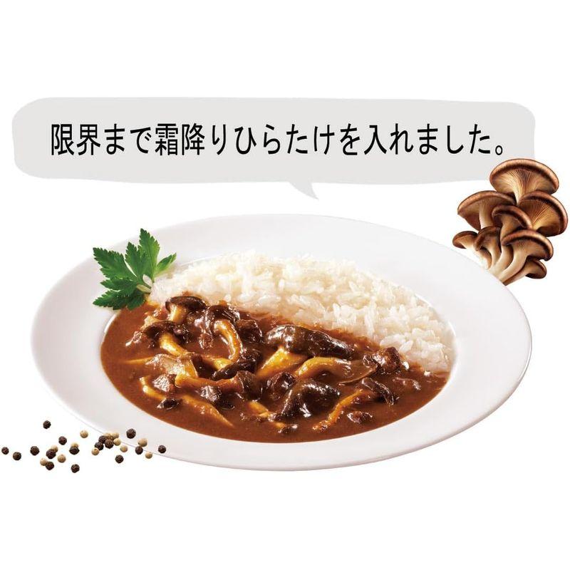 5個まとめ買いホクトの霜降りひらたけ まるごと使った菌活・贅沢カレー (200g 1人前 中辛)