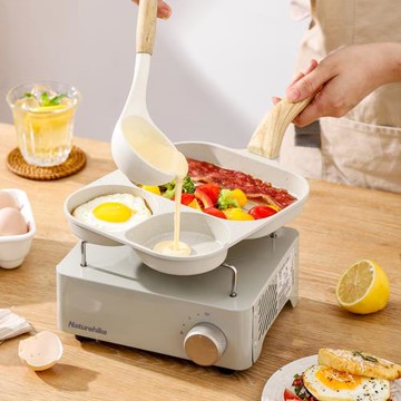 三合一早餐鍋煎鍋家用不粘平底鍋雞蛋漢堡牛排煎鍋煎蛋神器批發