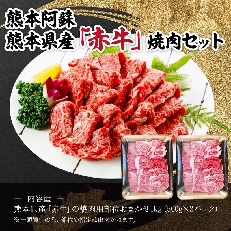 熊本県産 赤牛 焼肉 1kg 和牛 国産 あかうし おまかせ 焼肉セット 牛肉 阿蘇牧場