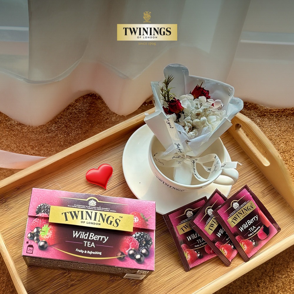 🎈情人節快樂🧚🏻【TWININGS唐寧茶】唐寧獨家花禮[經典系列茶包(2gx25入)+乾燥花束] 七夕快樂 七夕禮物 情人節