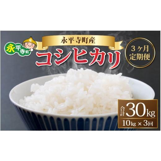 ふるさと納税 福井県 永平寺町  令和5年度産 永平寺町産 コシヒカリ 10kg×3ヶ月（計30kg） [F-033021]